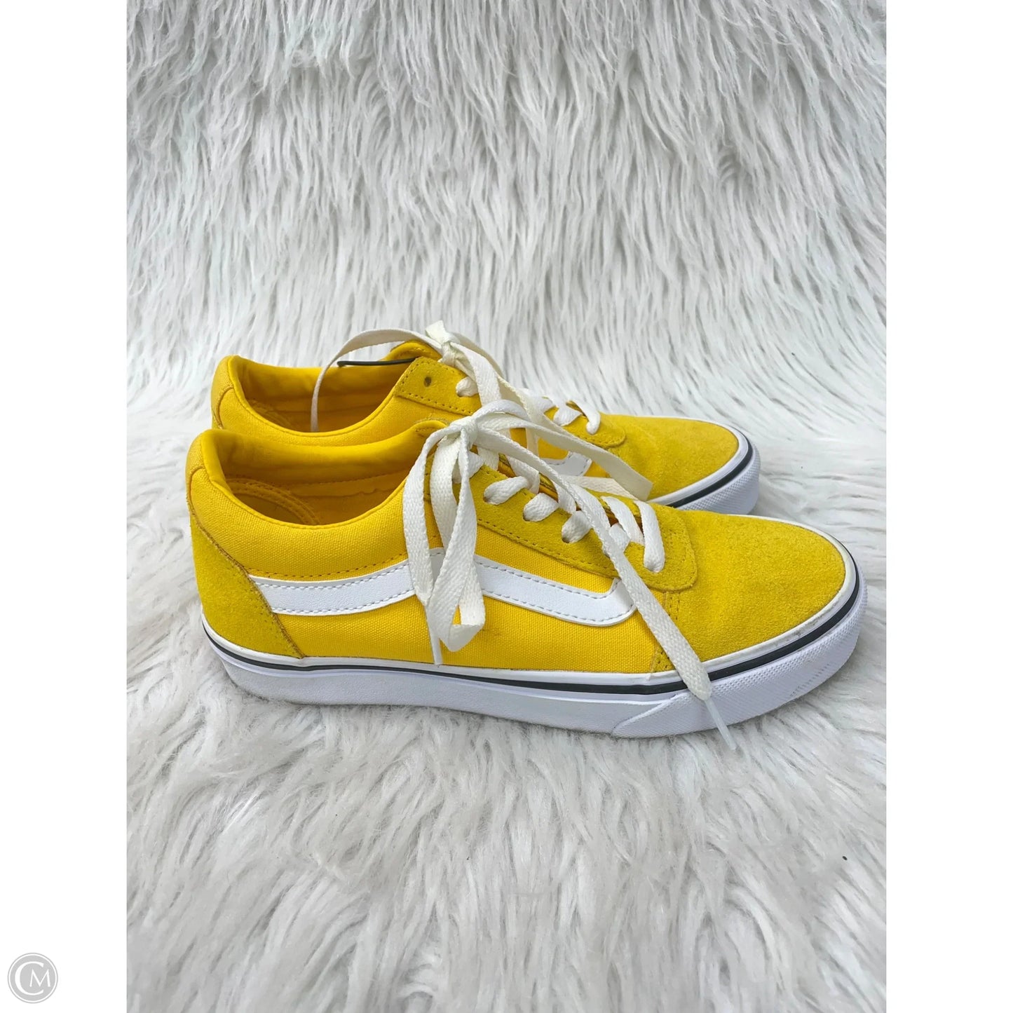 Shoes Sneakers By Vans In Yellow, Size: 6
