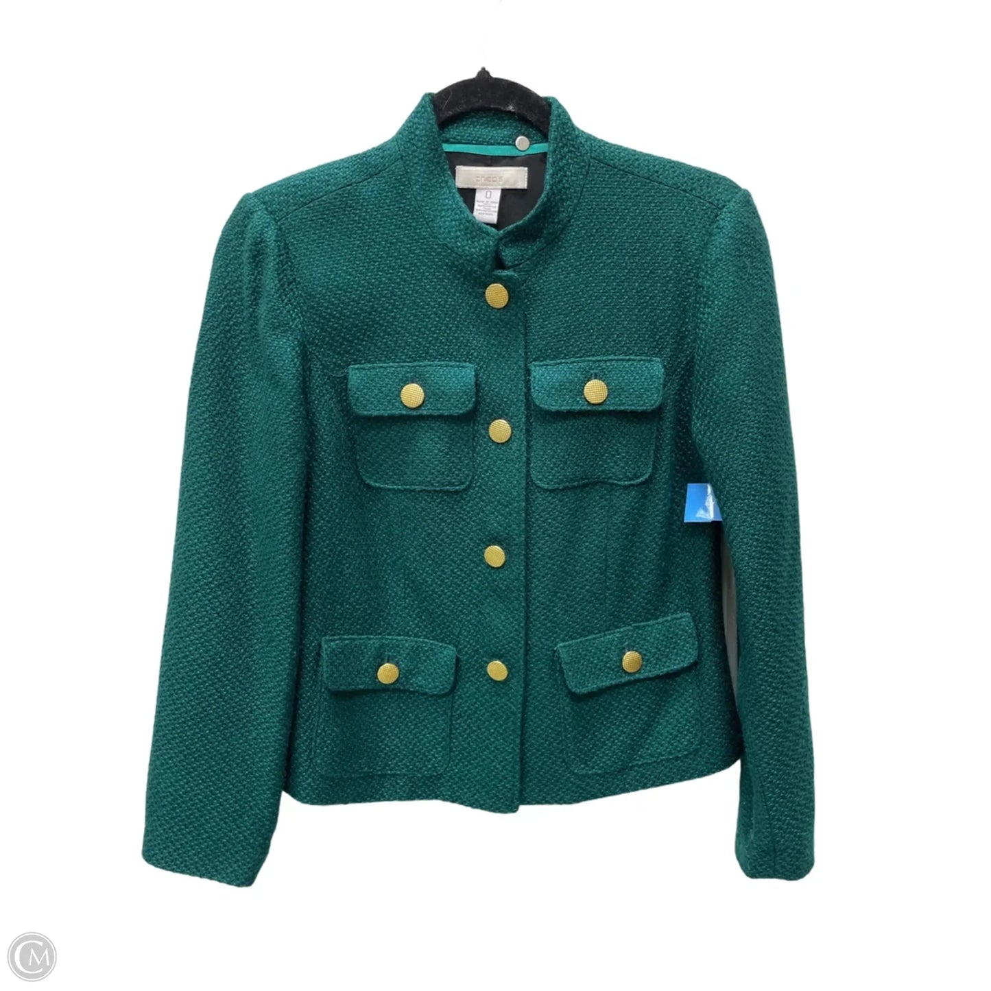 Jacket Other By Chicos In Green, Size: S