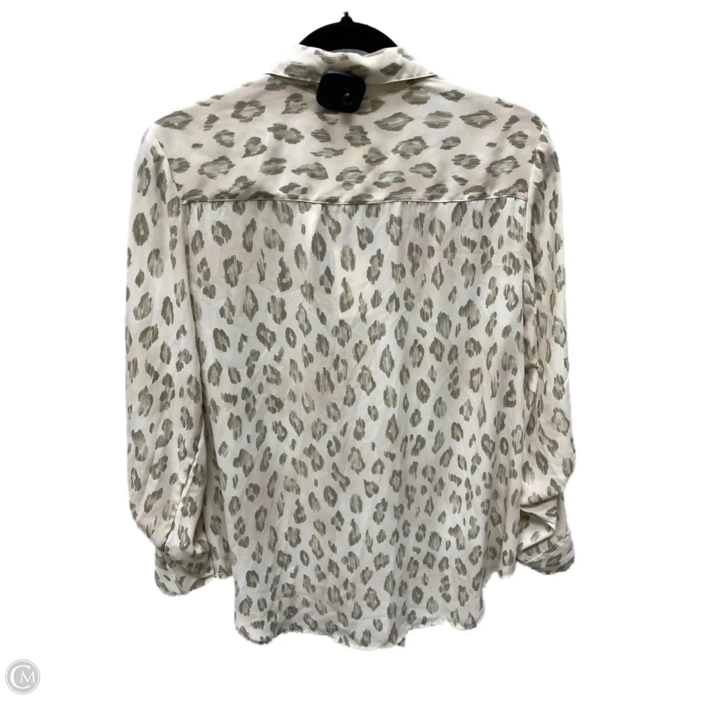 Blouse Long Sleeve By Chicos In Animal Print, Size: S
