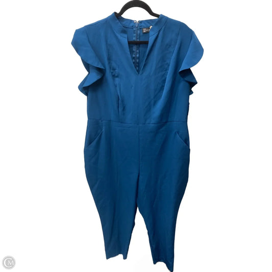 Jumpsuit By New York And Co In Blue, Size: 2x