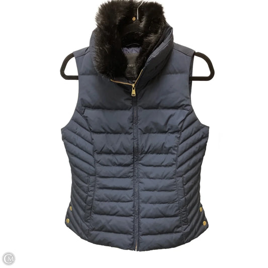 Vest Puffer & Quilted By Talbots In Blue, Size: S