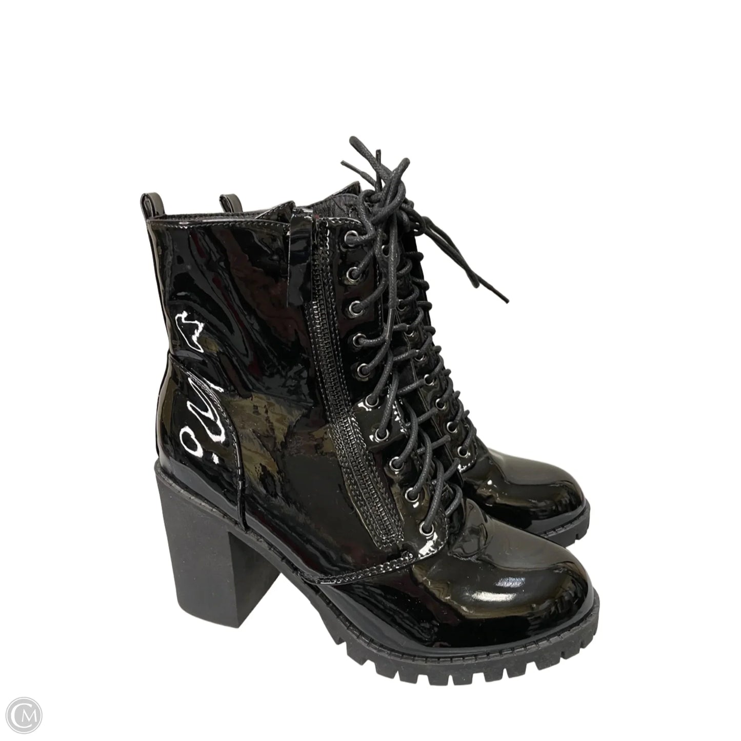 Boots Ankle Heels By Fashion Nova In Black, Size: 10
