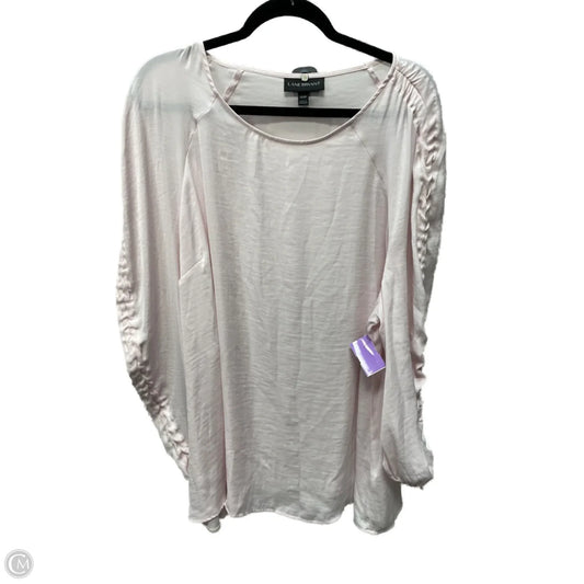 Top Long Sleeve By Lane Bryant In Pink, Size: 3x