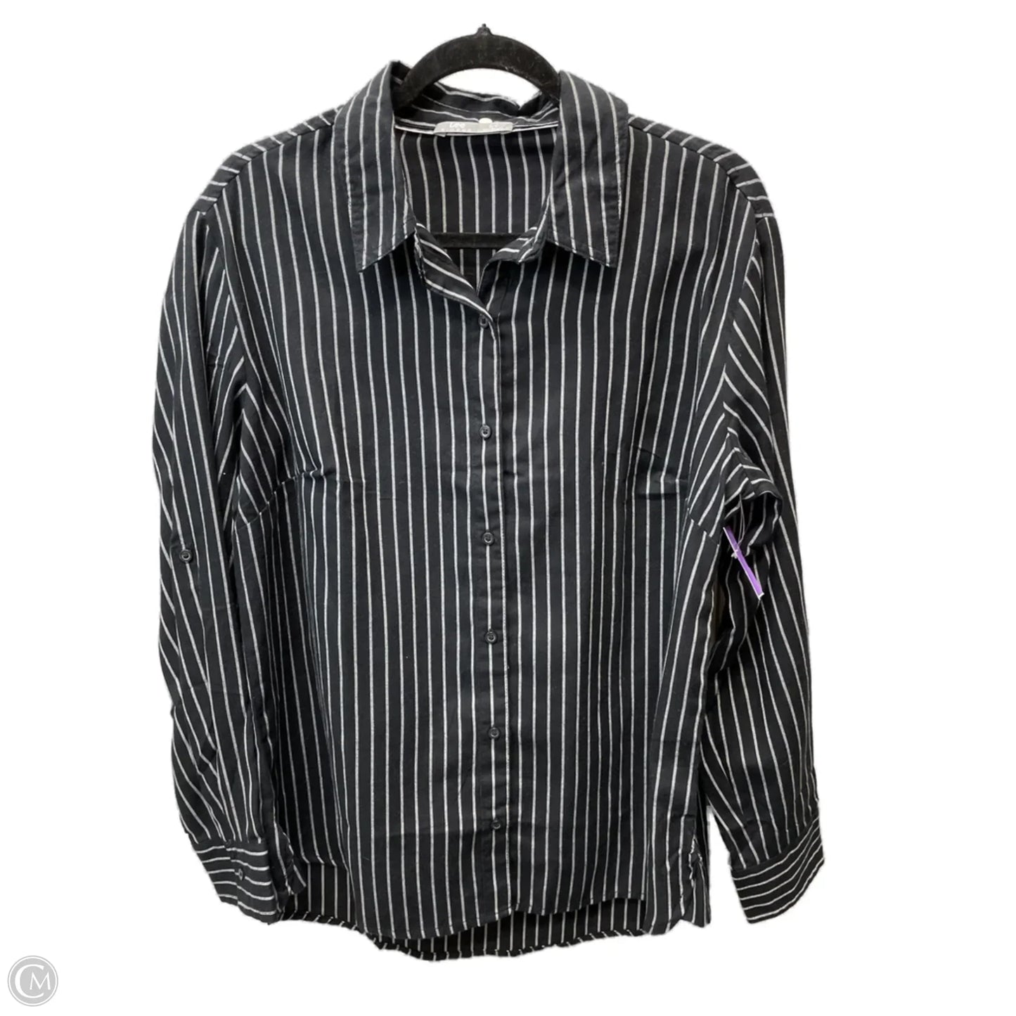 Top Long Sleeve By Lee In Striped Pattern, Size: Xl