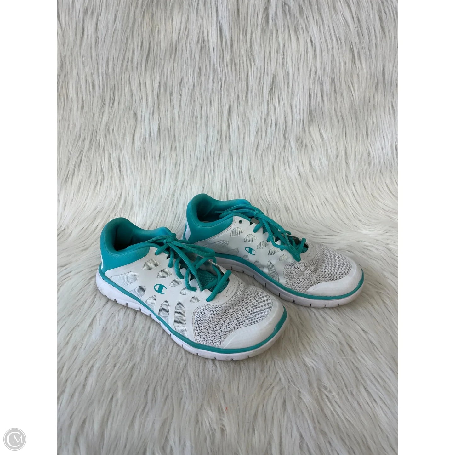Shoes Athletic By Champion In Green & White, Size: 9