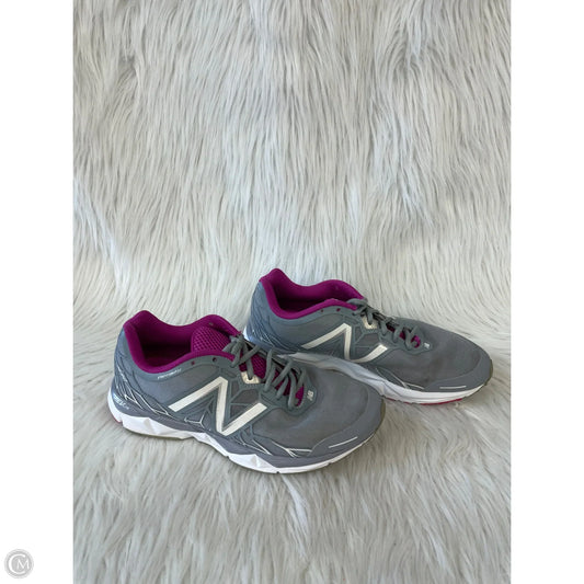 Shoes Athletic By New Balance In Grey & Purple, Size: 9.5