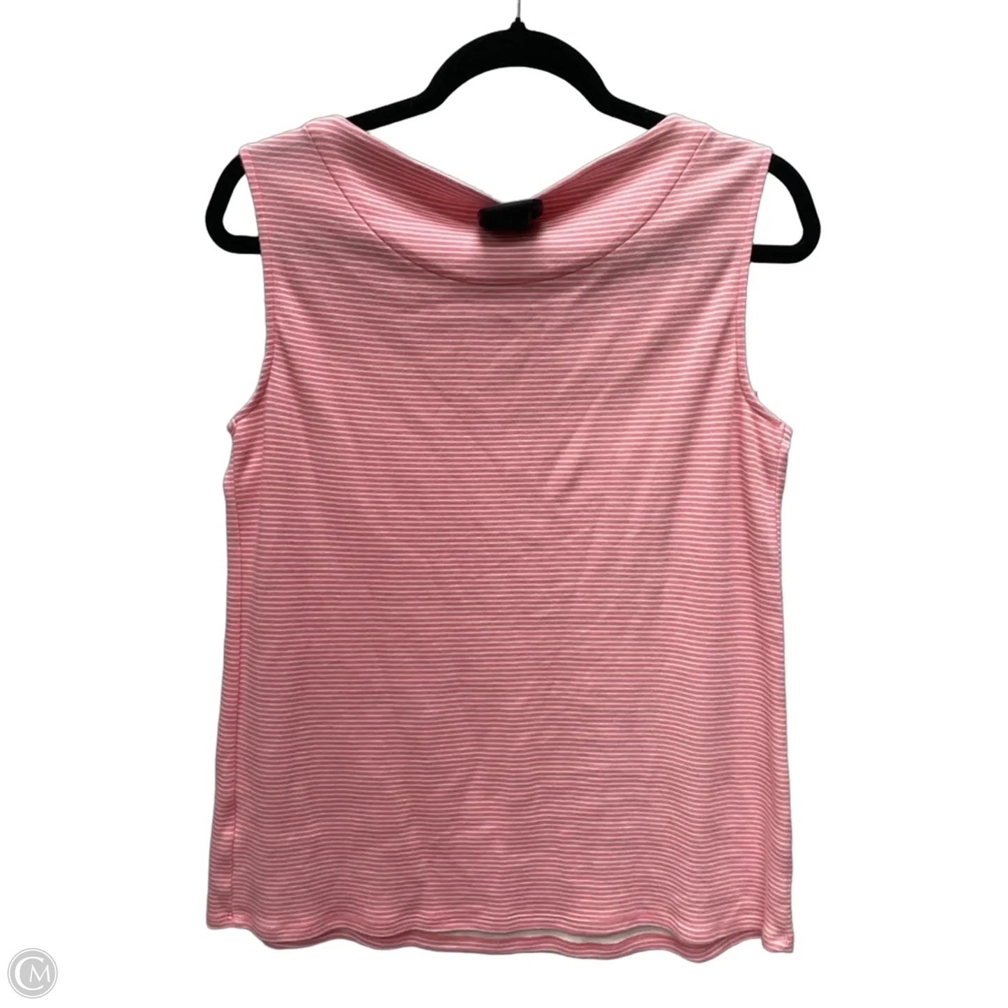 Top Sleeveless By Croft And Barrow In Striped Pattern, Size: M