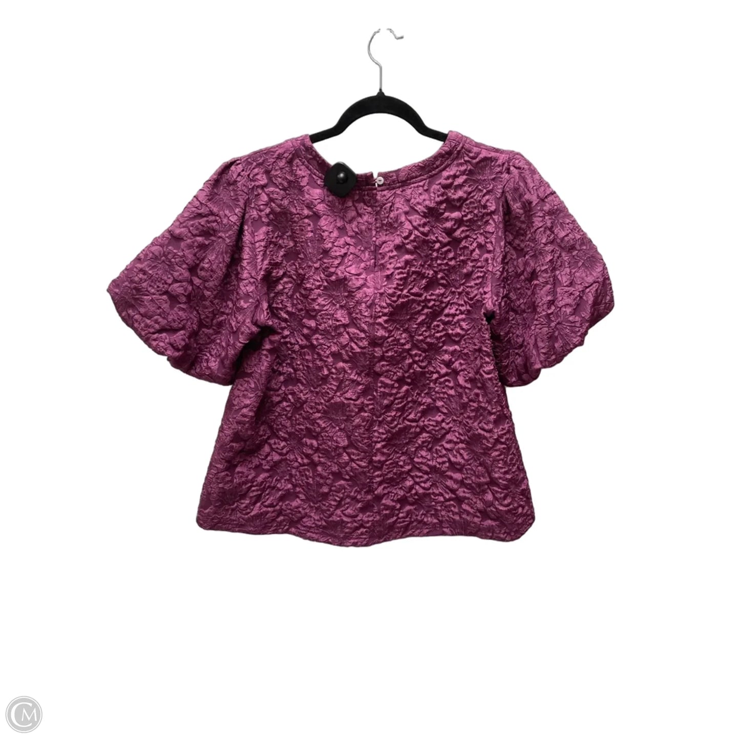 Top Short Sleeve By Voy In Purple, Size: L