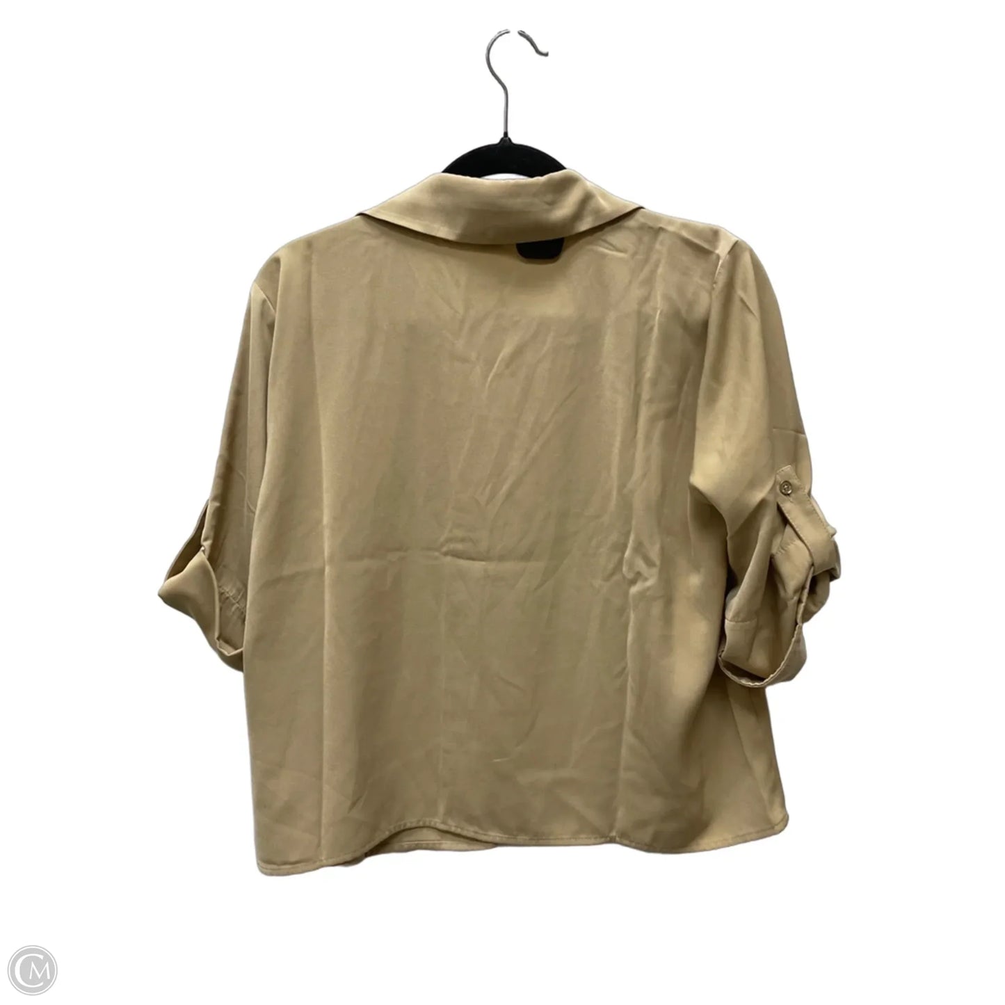 Top Short Sleeve By Michael By Michael Kors In Tan, Size: M