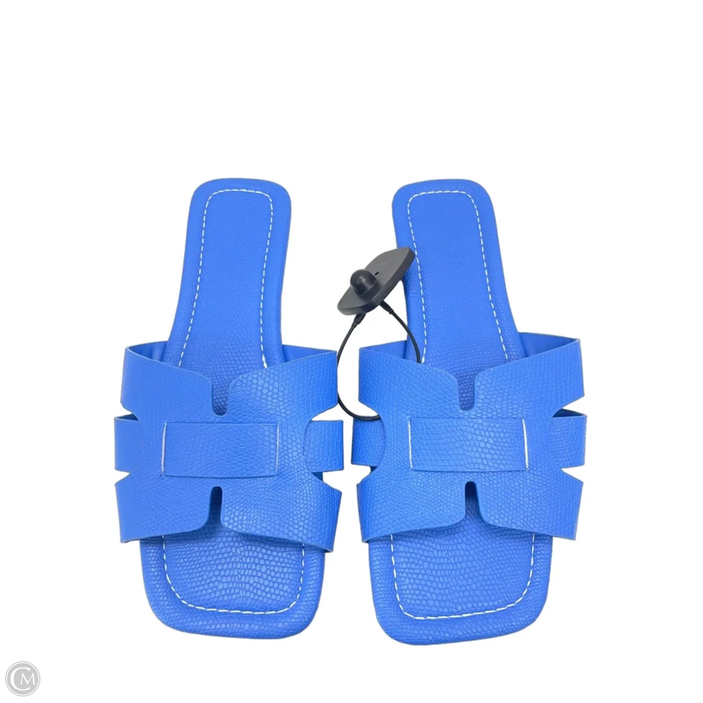 Sandals Flats By Clothes Mentor In Blue, Size: 7.5