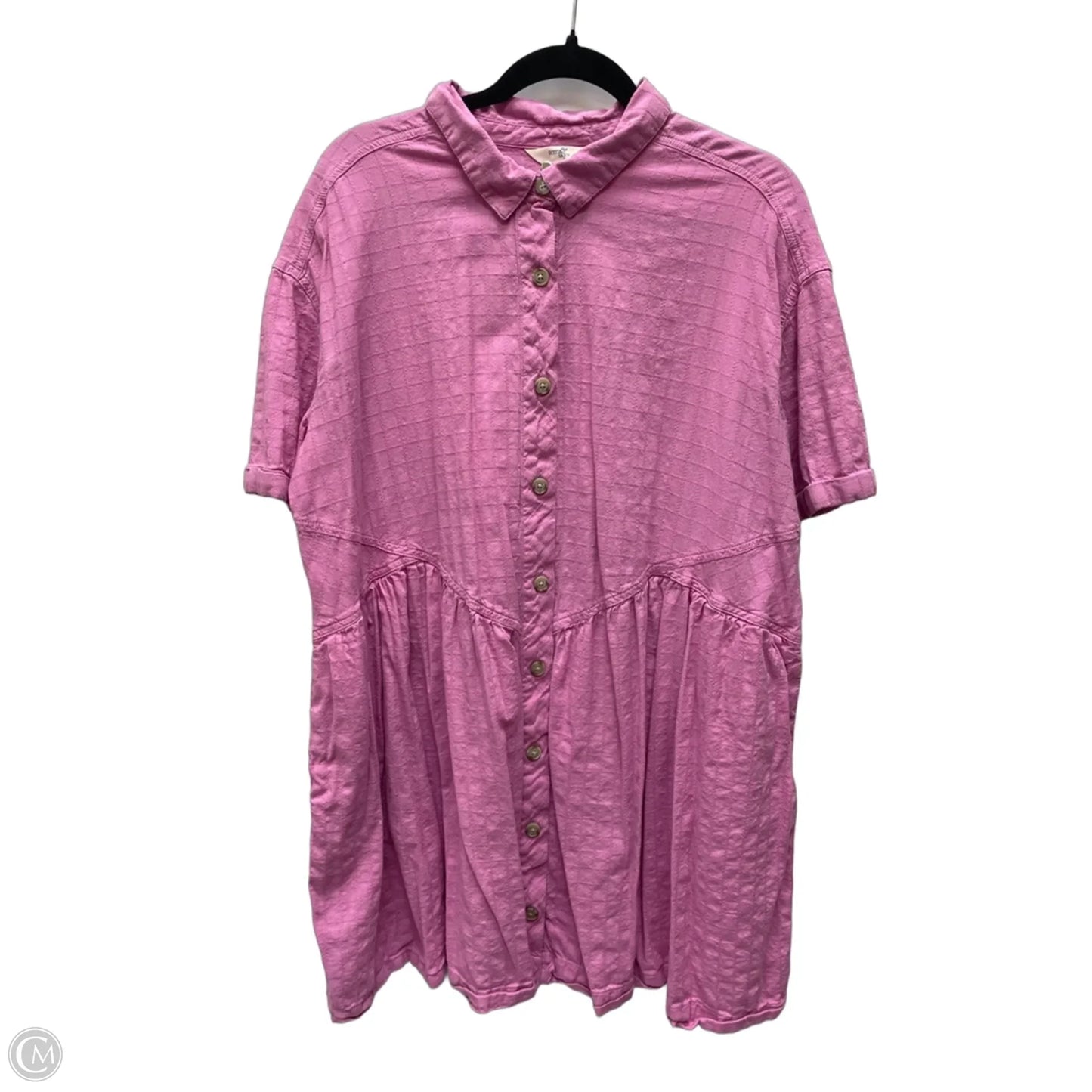 Dress Casual Short By Terra & Sky In Pink, Size: 1x