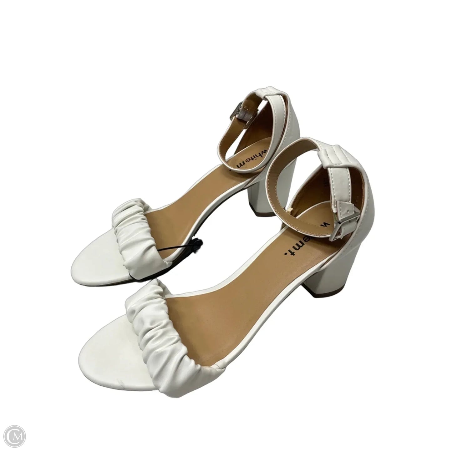 Shoes Heels Block By White Mountain In White, Size: 10