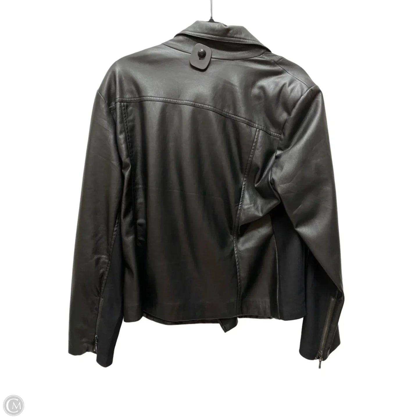 Jacket Moto By Chicos In Black, Size: Xl