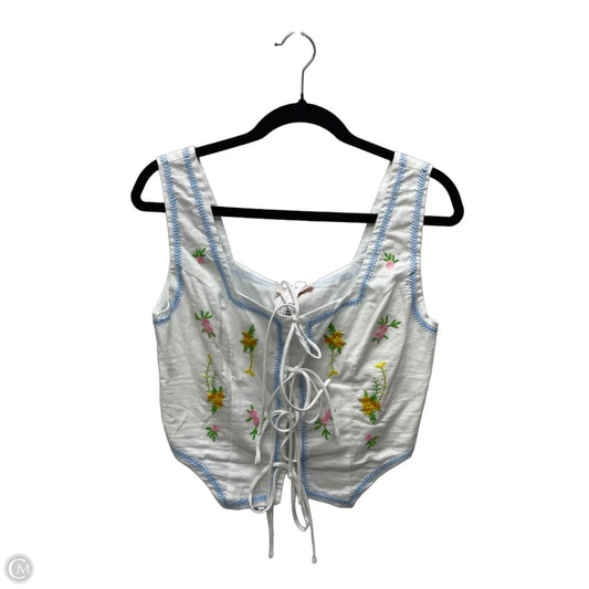 Top Sleeveless By Olivaceous In Floral Print, Size: M