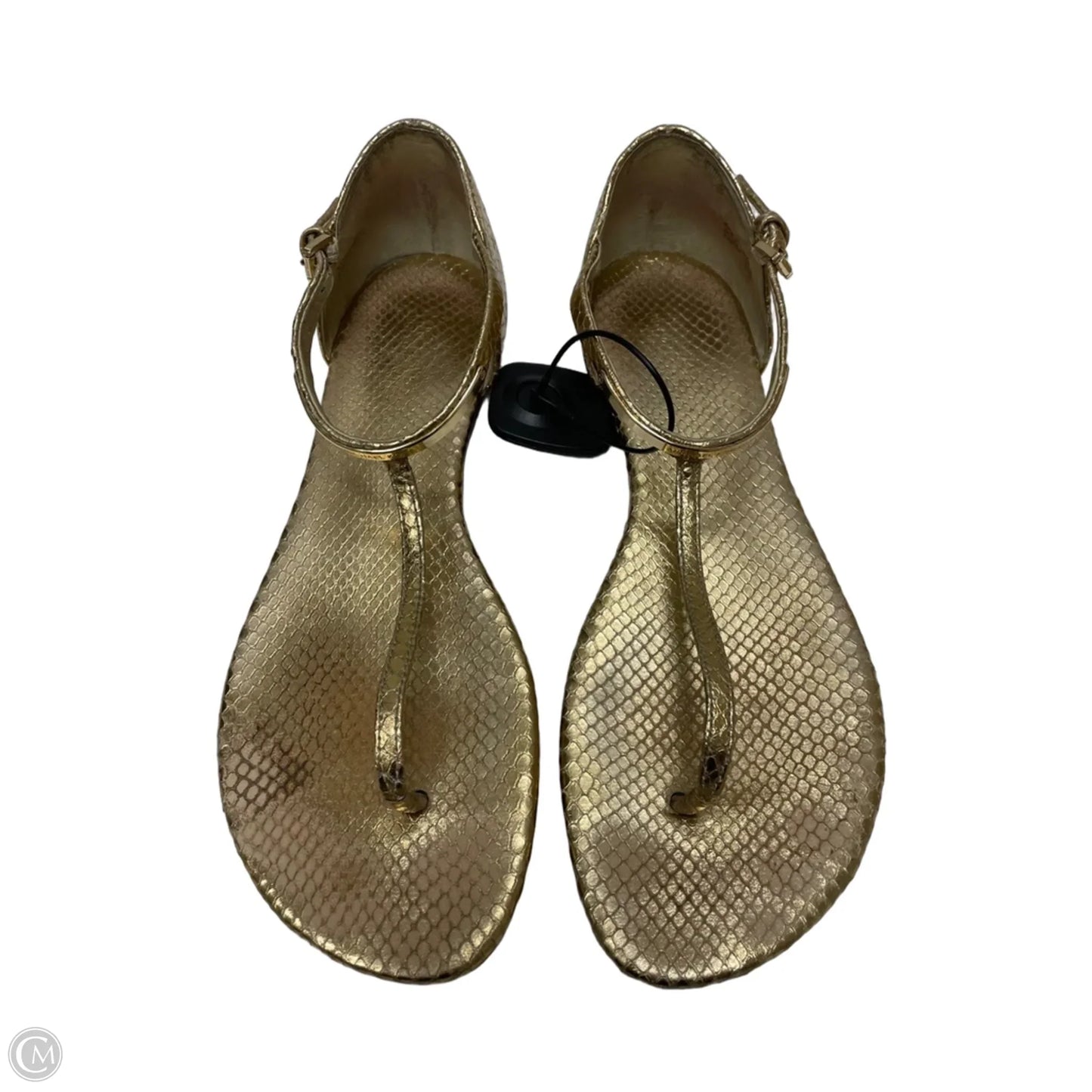 Sandals Designer By Michael Kors In Gold, Size: 9.5
