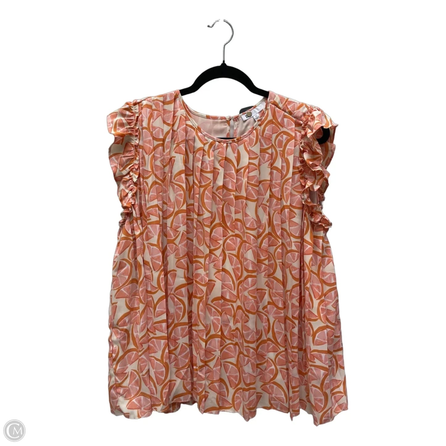 Top Sleeveless By Dr2 In Peach, Size: Xl