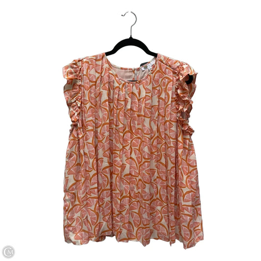 Top Sleeveless By Dr2 In Peach, Size: Xl