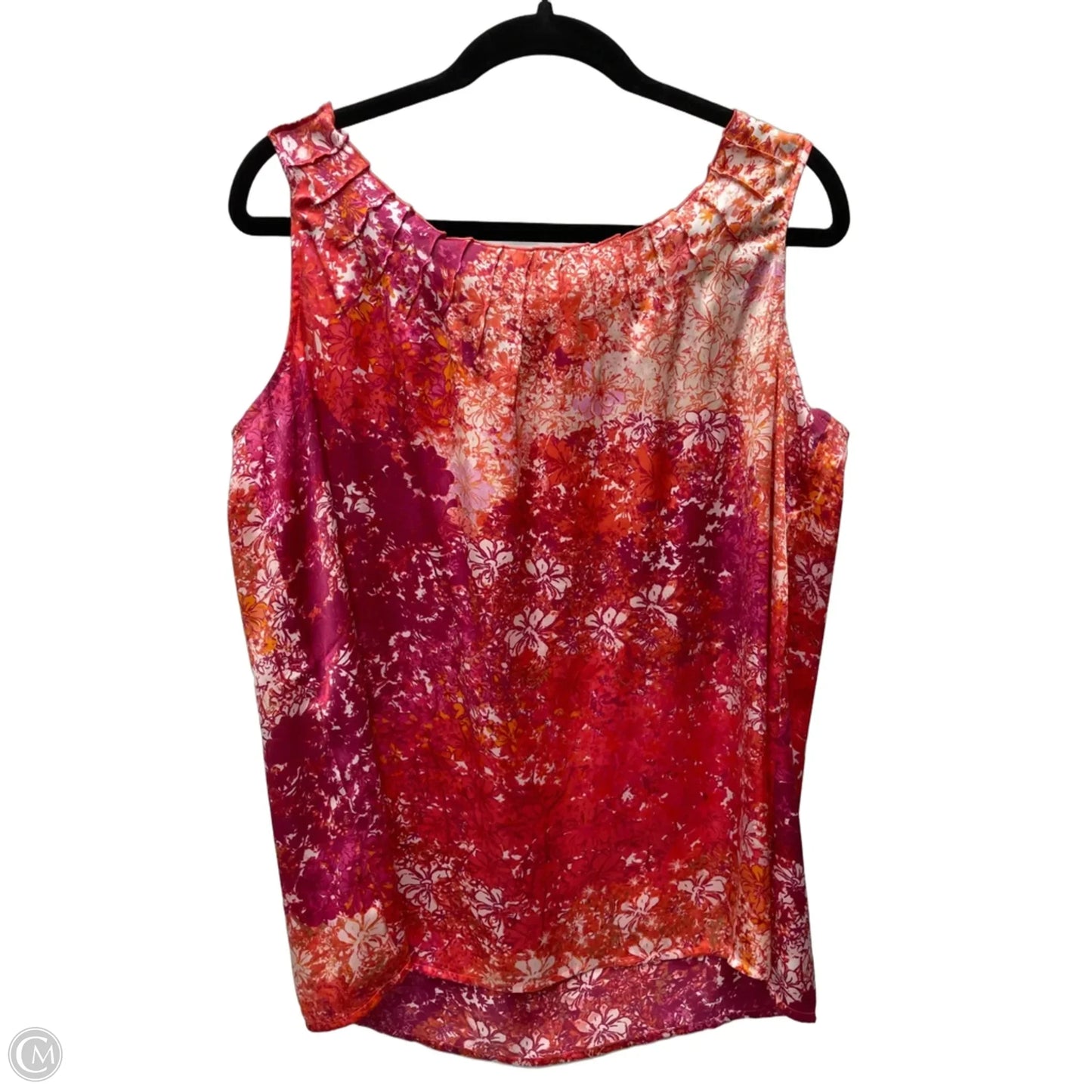 Top Sleeveless By Coldwater Creek In Floral Print, Size: Xl