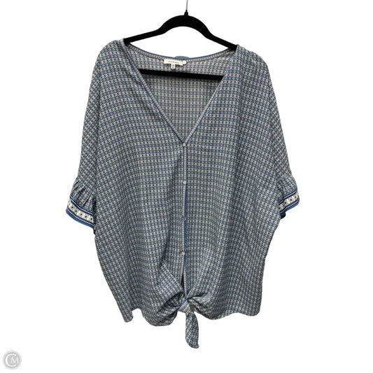 Top Short Sleeve By Max Studio In Multi-colored, Size: 2x