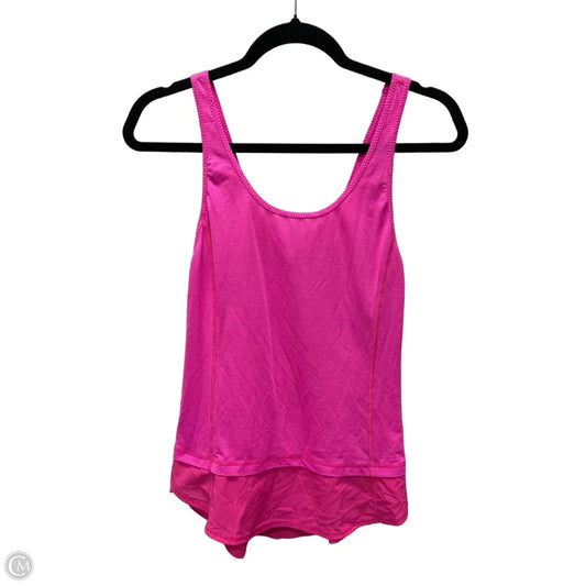 Athletic Tank Top By Lululemon In Pink, Size: Xs