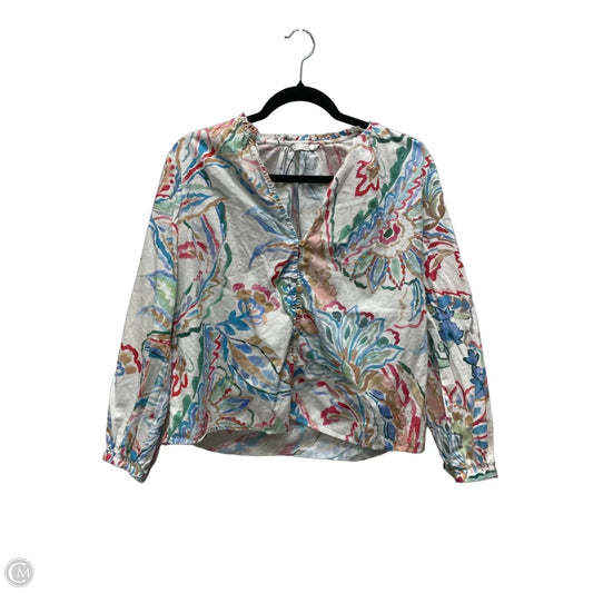 Top Long Sleeve By Zara In Multi-colored, Size: M