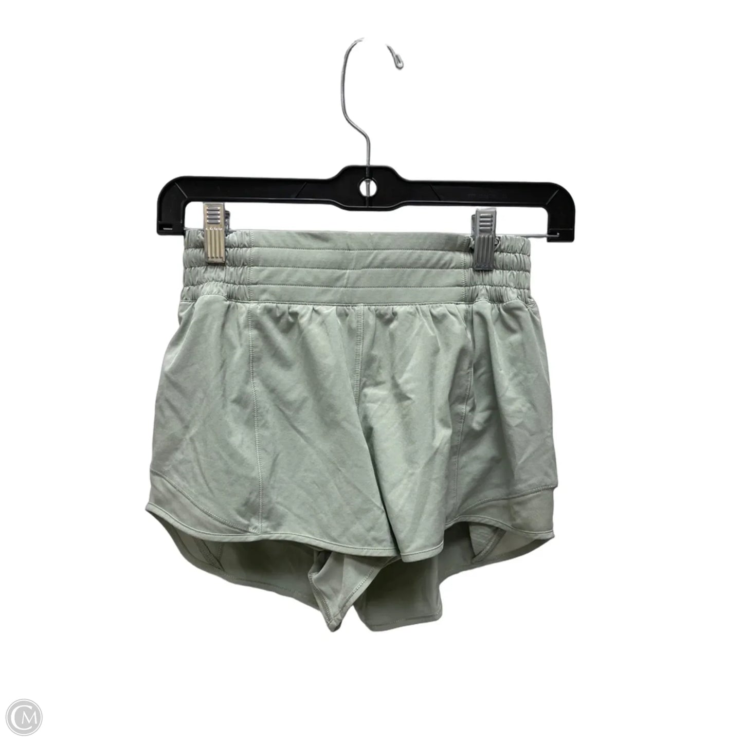 Athletic Shorts By Lululemon In Green, Size: 4