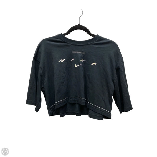 Athletic Top Short Sleeve By Nike Apparel In Black, Size: L