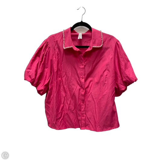 Top Short Sleeve By Truth In Pink, Size: 1x