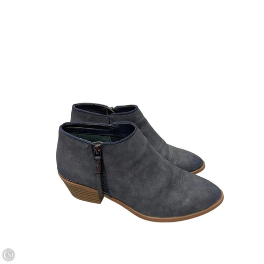 Boots Ankle Heels By Simply Vera In Navy, Size: 7.5