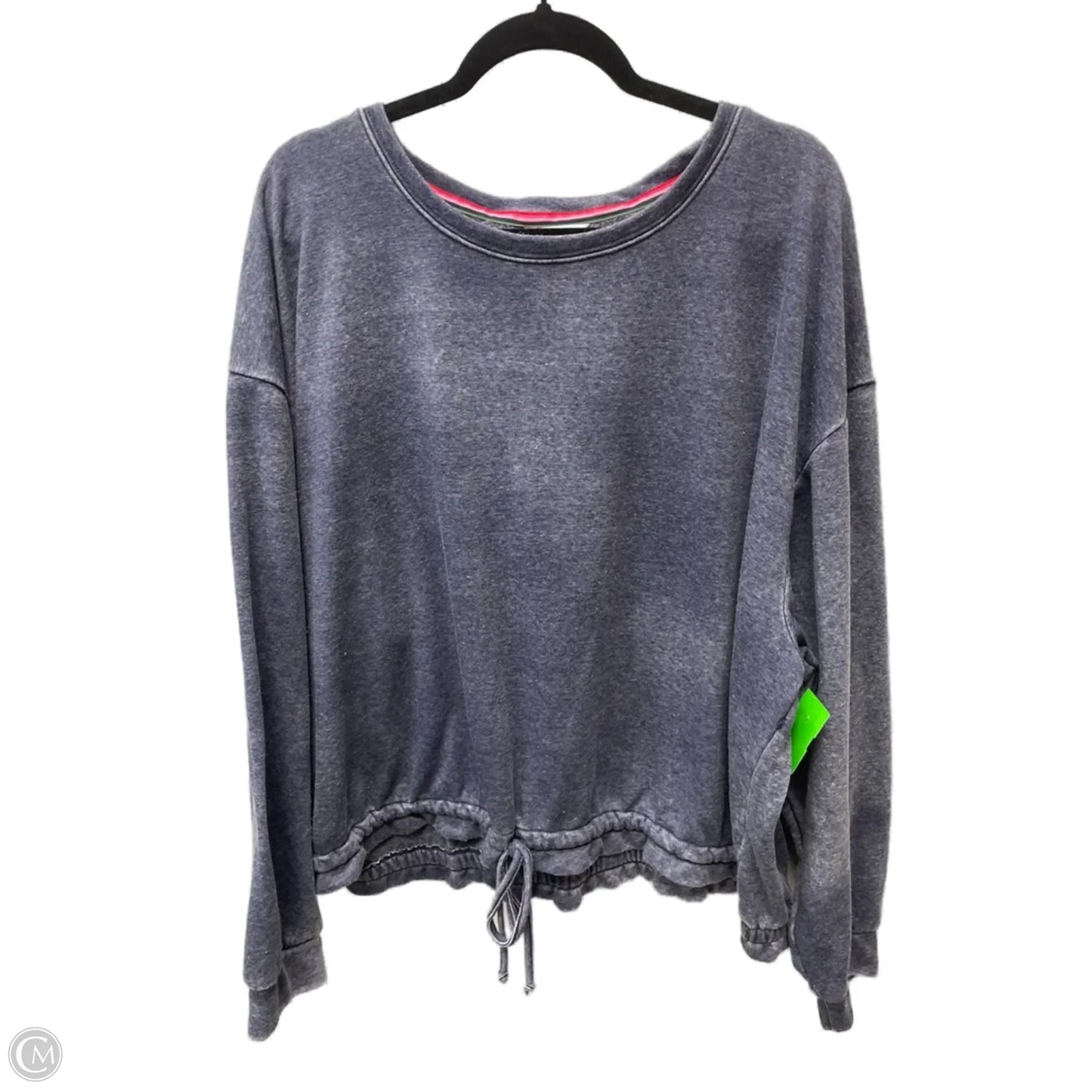 Sweatshirt Crewneck By Crown And Ivy In Blue & White, Size: 2x