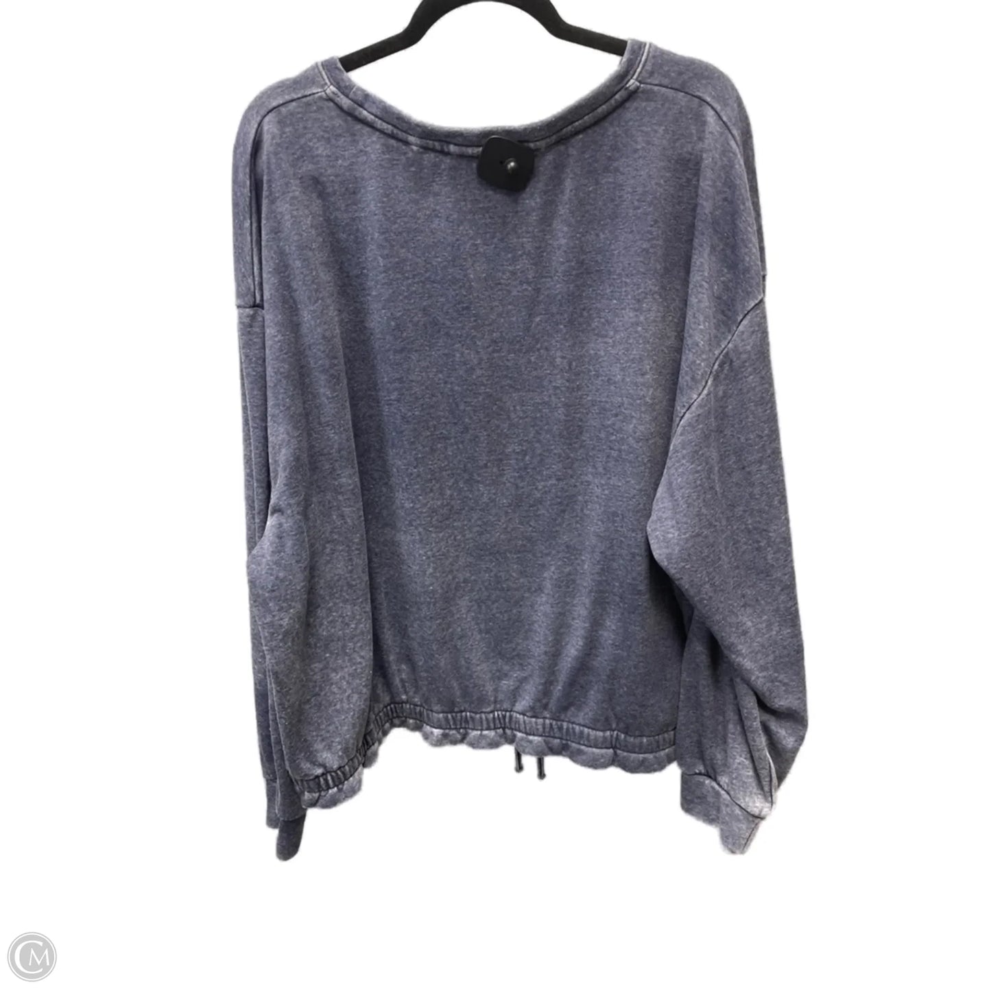 Sweatshirt Crewneck By Crown And Ivy In Blue & White, Size: 2x