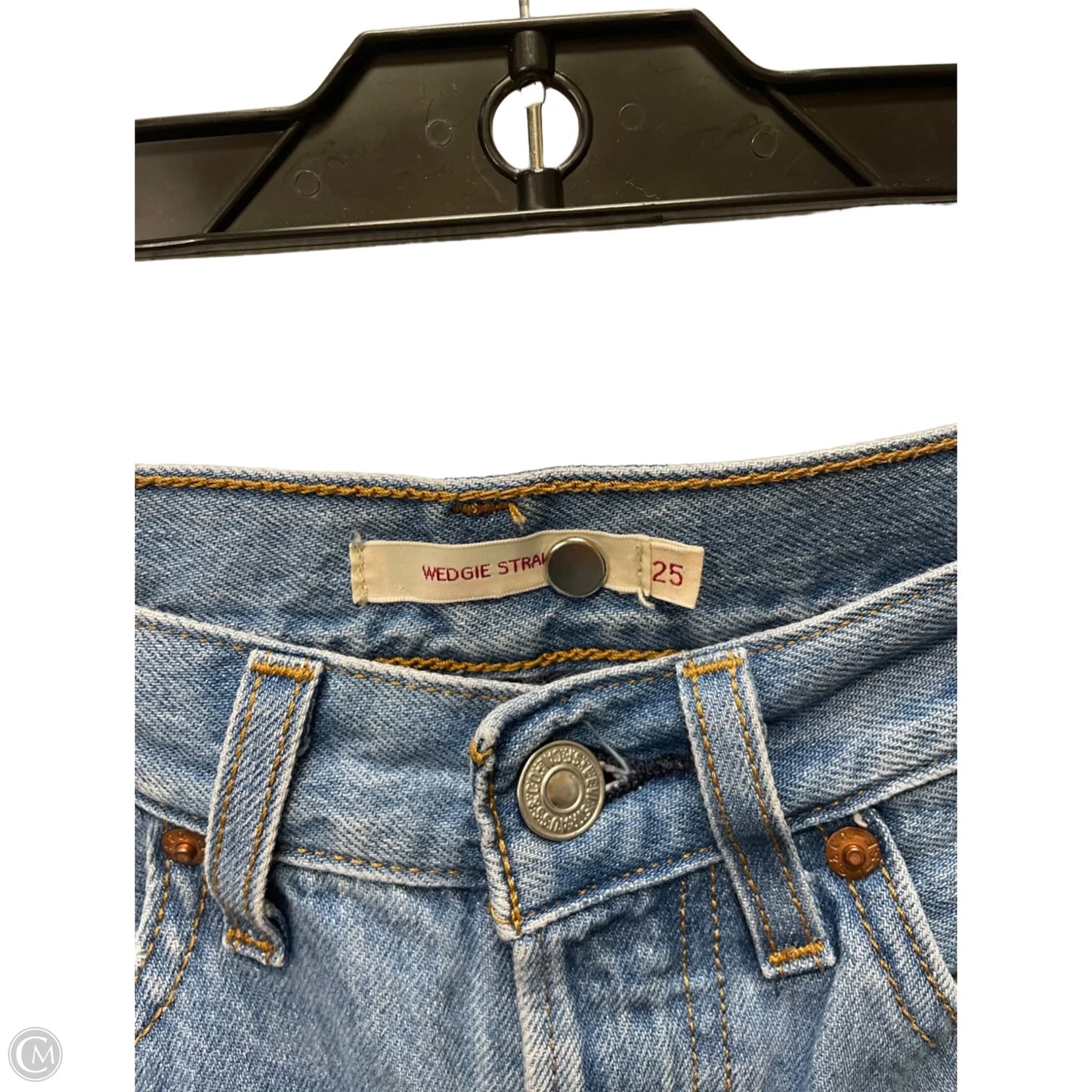 Jeans Boyfriend By Levis In Blue Denim, Size: 2