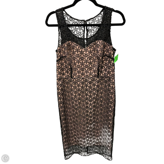 Dress Party Short By Ann Taylor In Black & Tan, Size: M
