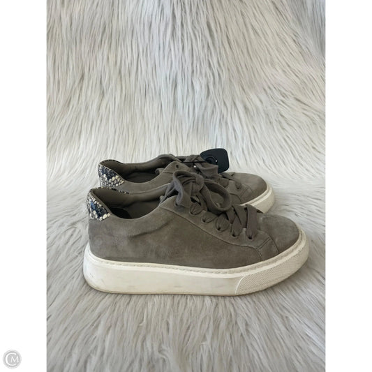 Shoes Sneakers Platform By Vince In Grey & White, Size: 7