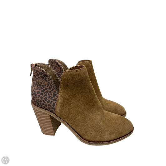 Boots Ankle Heels By Dolce Vita In Tan, Size: 6.5