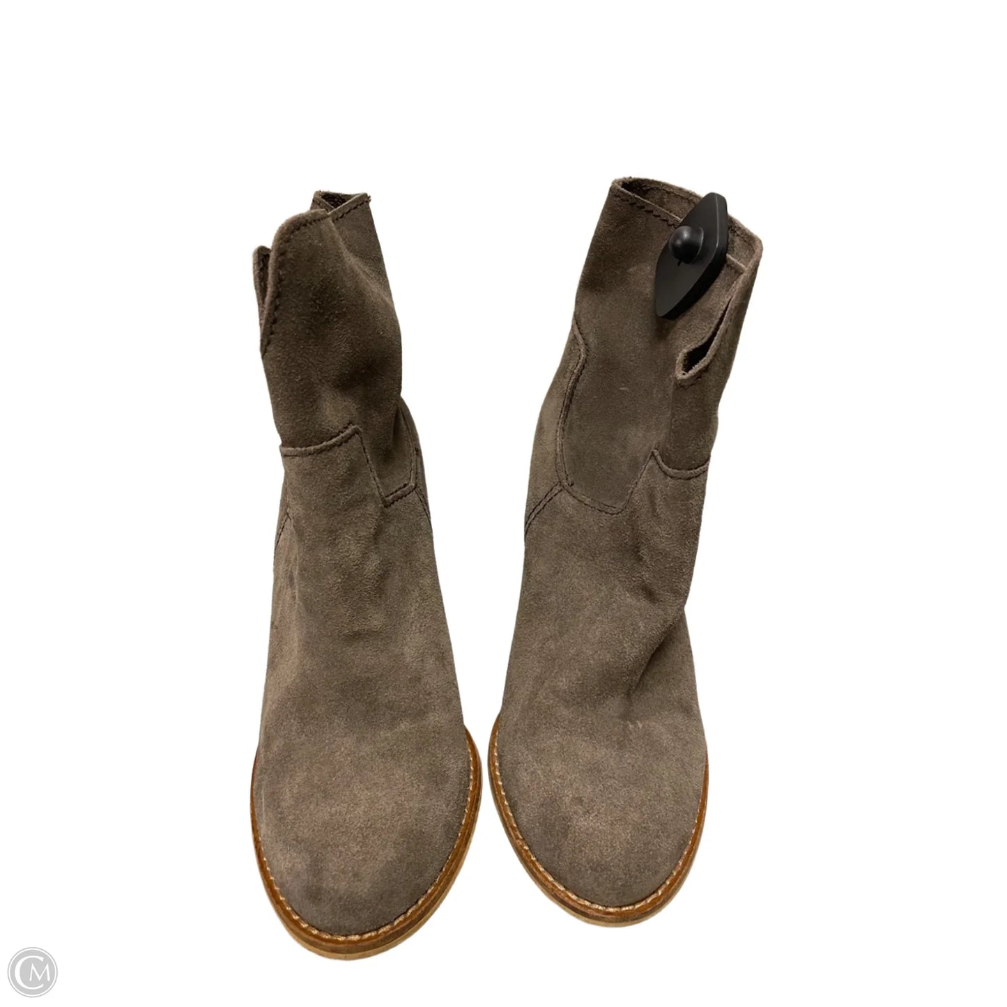 Boots Ankle Heels By Splendid In Taupe, Size: 8