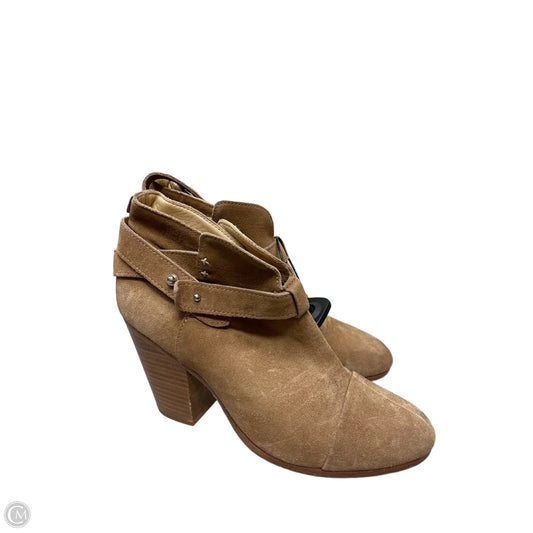 Boots Ankle Heels By Rag And Bone In Tan, Size: 8