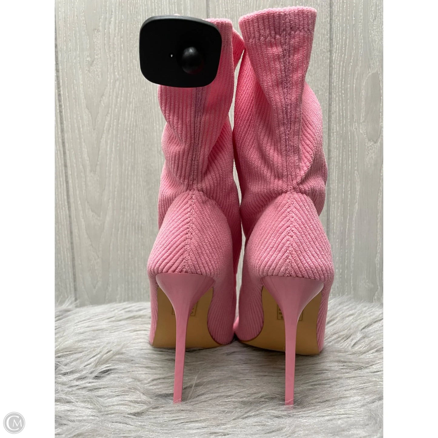 Boots Ankle Heels By Fashion Nova In Pink, Size: 8