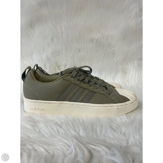 Shoes Sneakers By Adidas In Green & White, Size: 8.5
