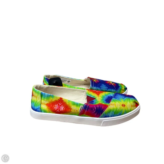 Shoes Flats By Toms In Tie Dye Print, Size: 11