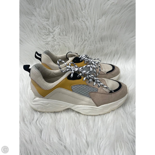 Shoes Sneakers By Steve Madden In Tan & Yellow, Size: 8.5