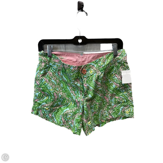 Shorts Designer By Lilly Pulitzer In Green & Pink, Size: 2
