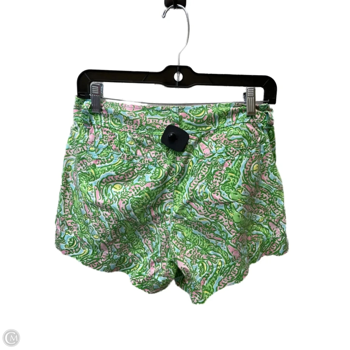 Shorts Designer By Lilly Pulitzer In Green & Pink, Size: 2