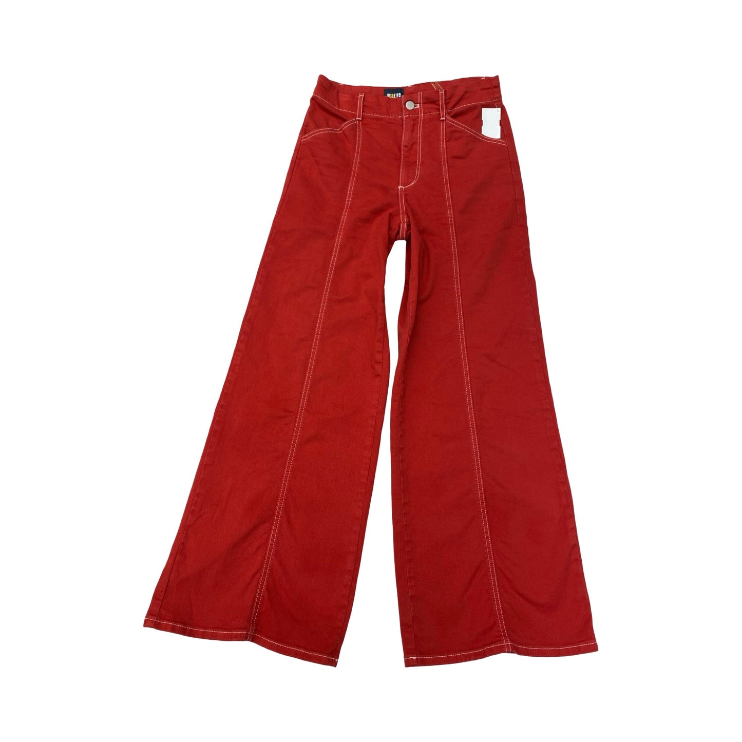 Jeans Wide Leg By Maeve In Red Denim, Size:4