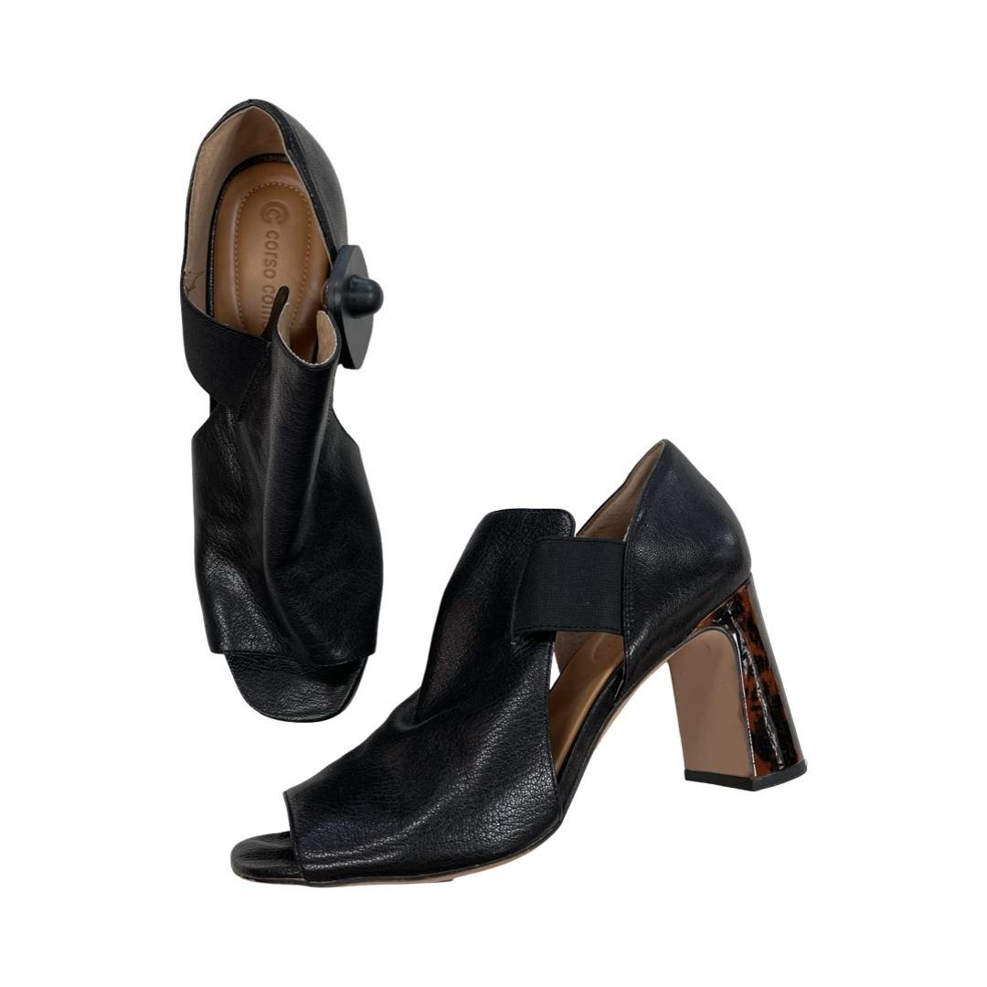 Shoes Heels Block By Corso Como In Black & Brown, Size:10
