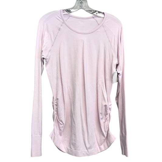 Athletic Top Ls Crewneck By Athleta In Pink, Size:L