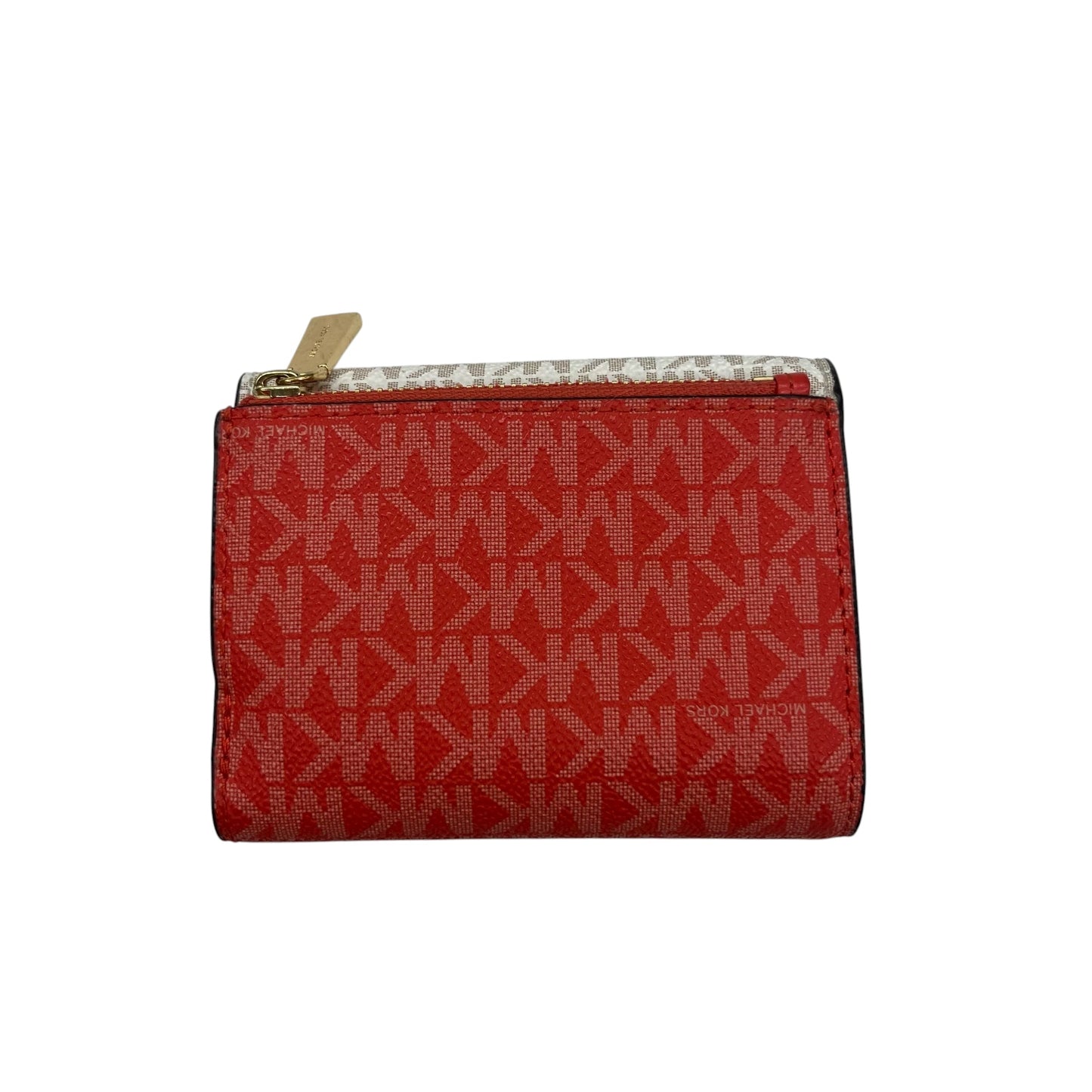 Wallet Designer By Michael Kors In Cream & Red, Size:Small