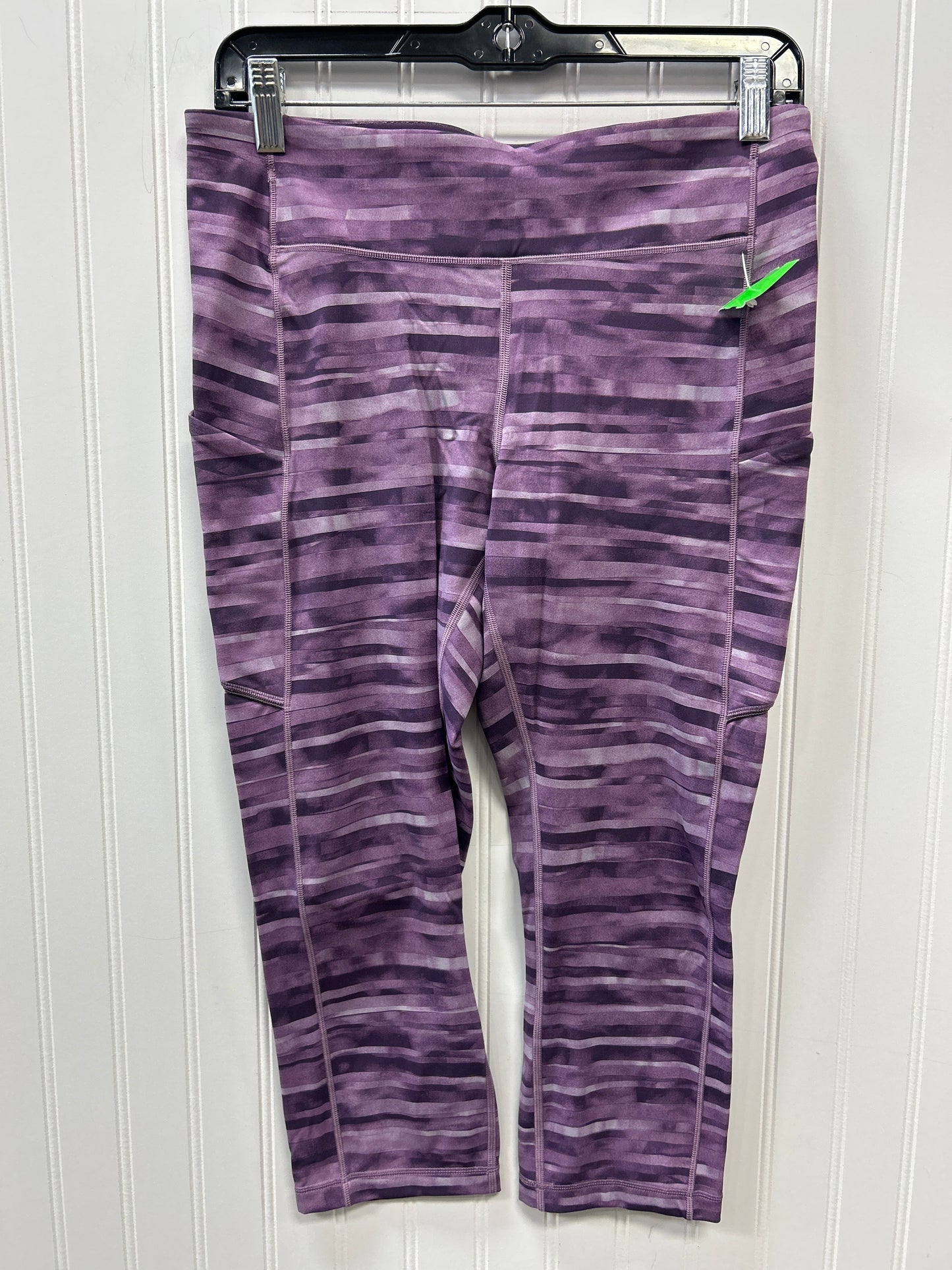 Athletic Leggings Capris By Lululemon In Purple, Size:10