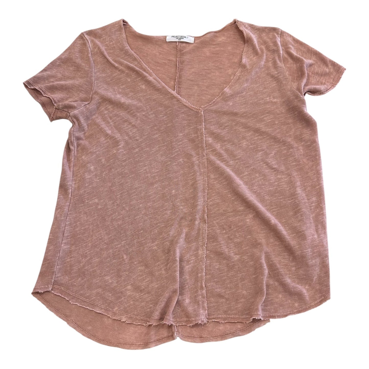 Top Ss By Project Social Tee In Pink, Size:S