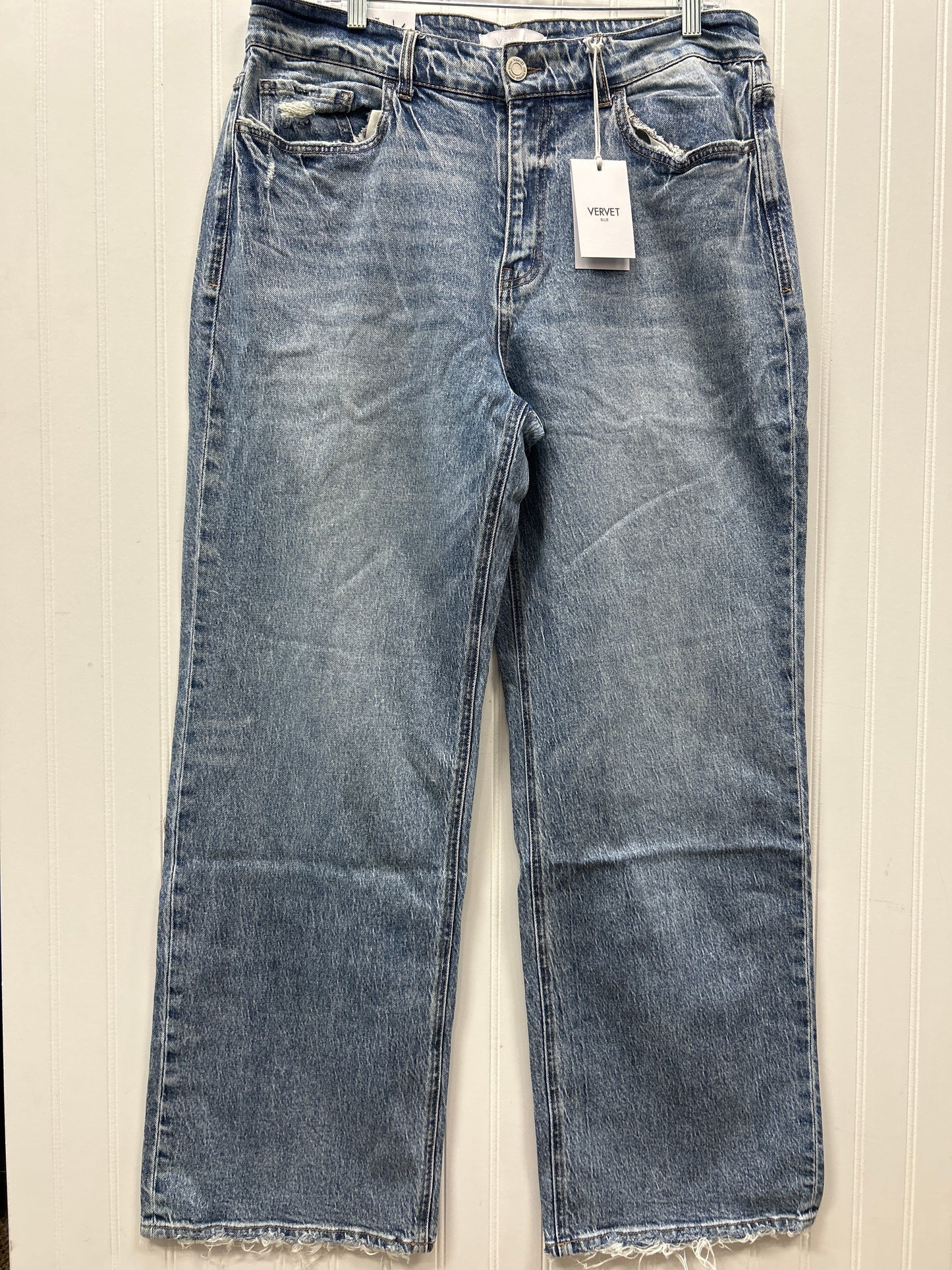 Jeans Wide Leg By Vervet In Blue Denim, Size:16
